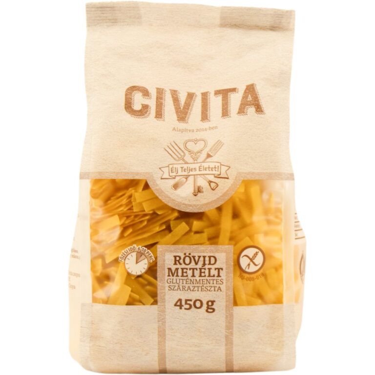 Civita kukoricatészta rövid metélt (gluténmentes) (450 g)