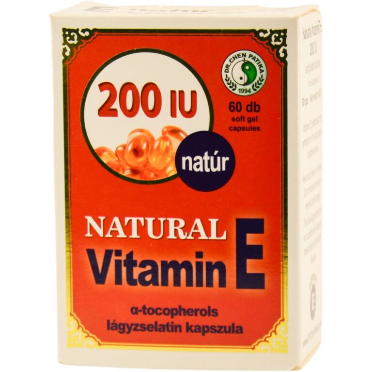 Dr. Chen 200 mg E-vitamin lágyzselatin kapszula (60 db)