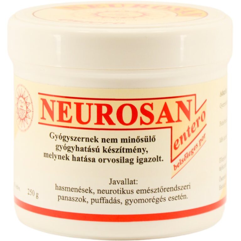 Neurosan hasmenés, gyomorégés esetén szedhető por (250 g)