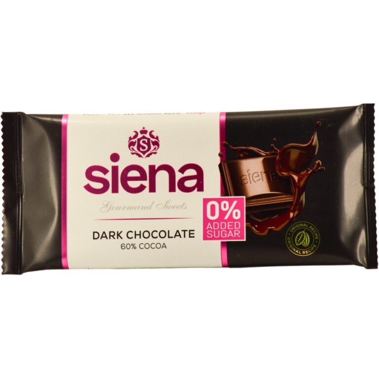 Siena étcsokoládé édesítőszerrel (90 g)